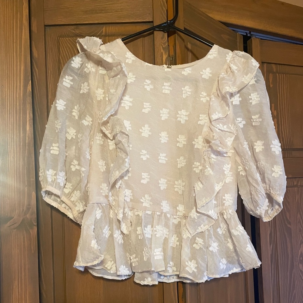 Free the Roses Florence Ruffled Top
